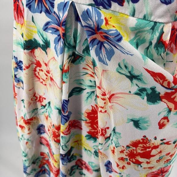 MinkPink Womens White Floral Fit Flare Summer Garden Party Dress Size M - Picture 6 of 13